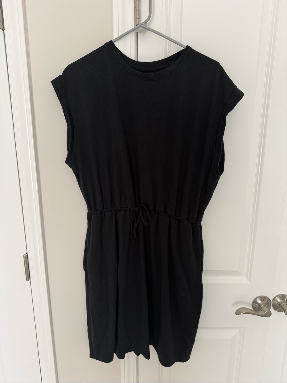 Target Black Midi Drawstring Dress